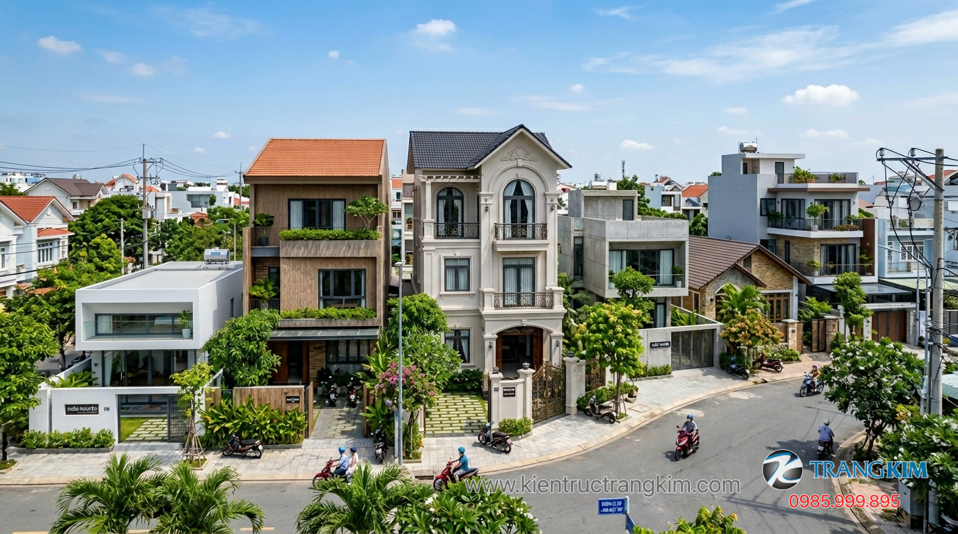 Ảnh minh hoạ: Các mẫu biệt thự mini 1 tầng, 2 tầng và 3 tầng thực tế