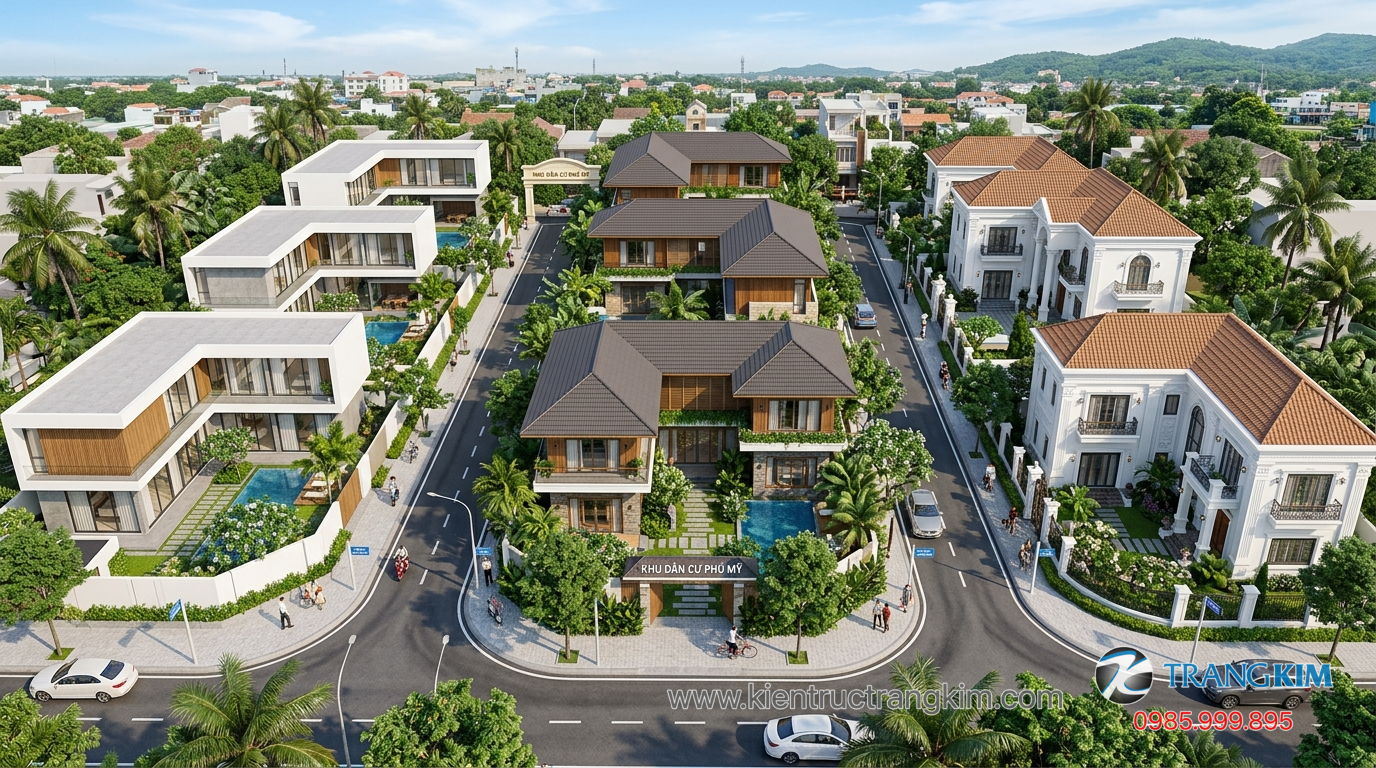 Nhà chữ L 2 tầng mái Thái 1 Ảnh minh hoạ: các mẫu nhà chữ L 2 tầng với nhiều phong cách kiến trúc