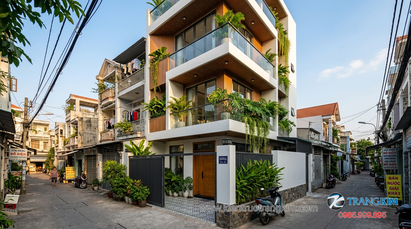 Ảnh minh hoạ: Công trình biệt thự mini thực tế sau khi hoàn thiện