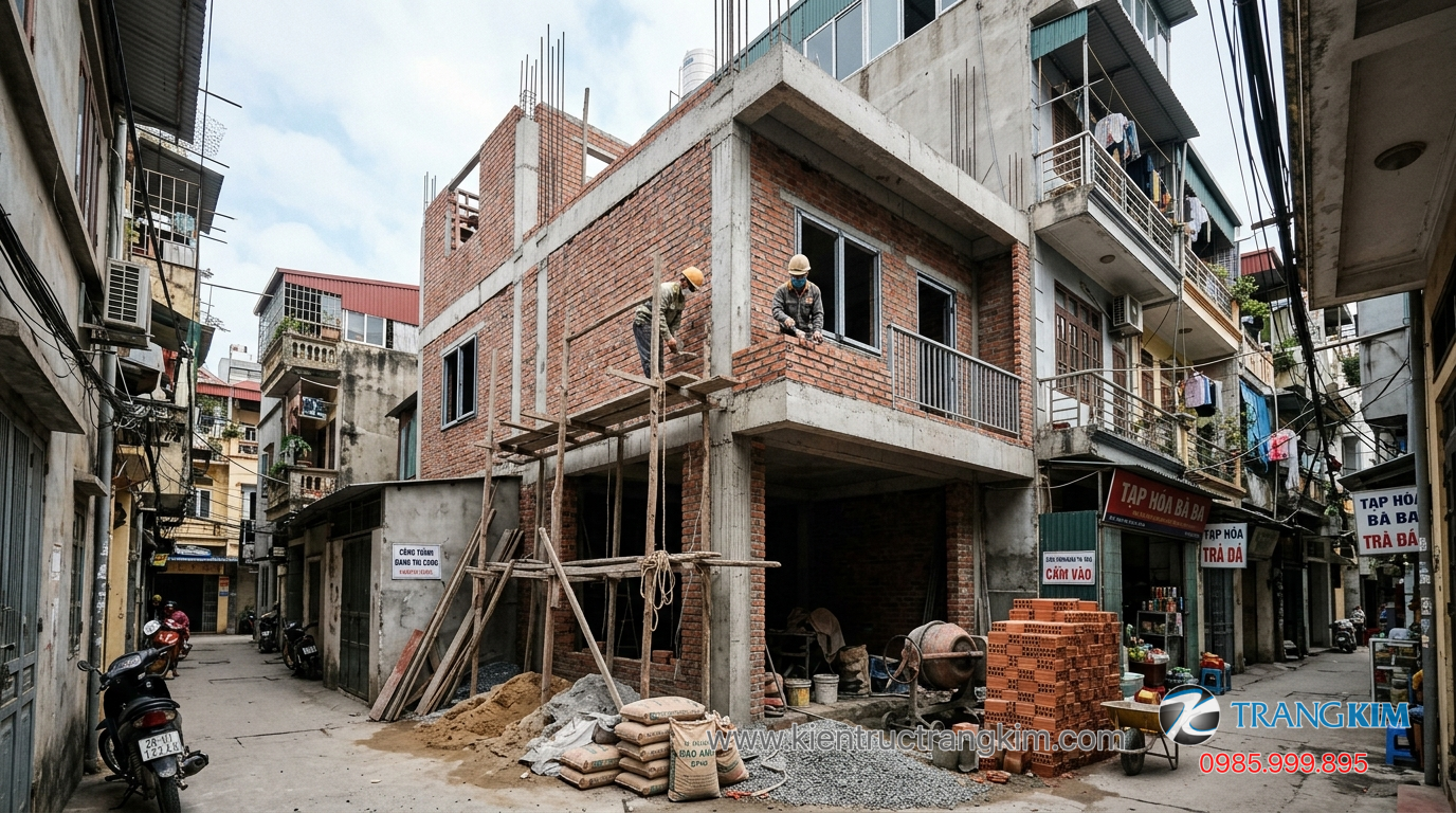 Điều kiện thi công trong khu đô thị 1