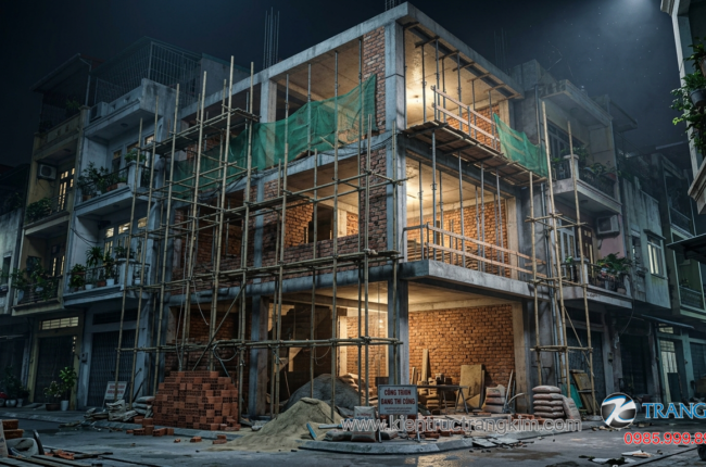 Chi phí xây nhà 3 tầng kích thước 5×20 mới nhất