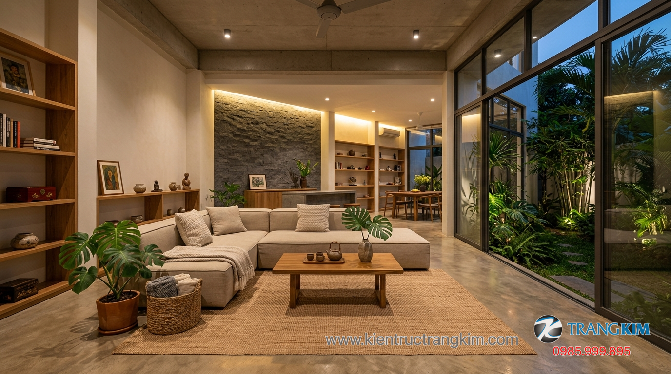 Những yếu tố tạo nên một không gian nội thất đẹp 1 Ảnh minh hoạ: Không gian nội thất phòng khách hiện đại trong nhà ở