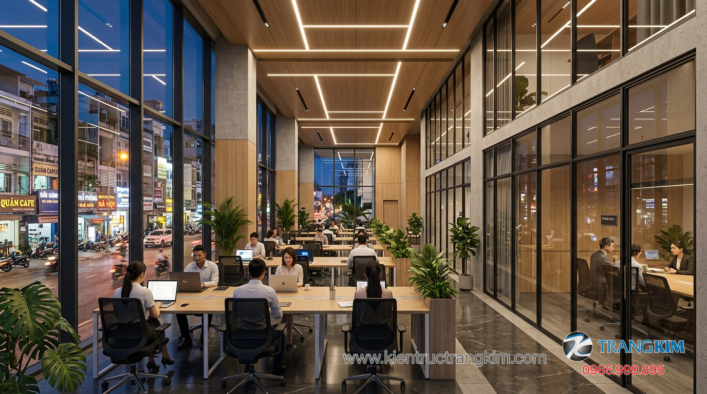 Ảnh minh hoạ: Không gian thiết kế văn phòng hiện đại