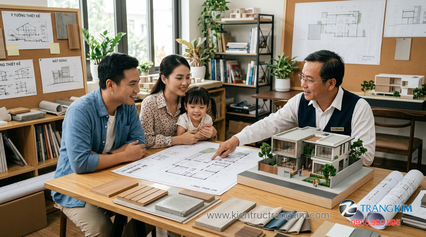 Ảnh minh hoạ: Kiến trúc sư tư vấn thiết kế nhà 2 tầng