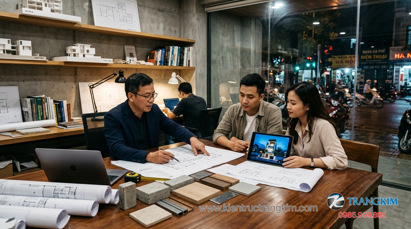 Ảnh minh hoạ: Kiến trúc sư tư vấn thiết kế nhà phố