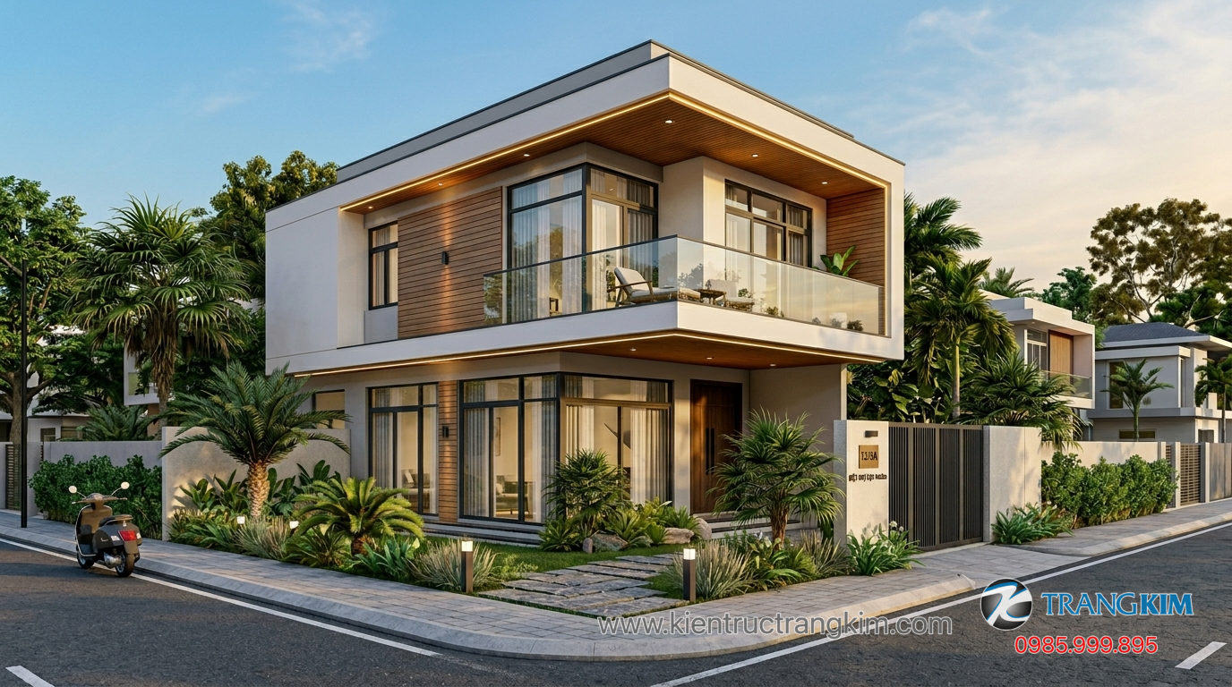 Ảnh minh hoạ: Mẫu biệt thự mini 9x12m thiết kế hiện đại