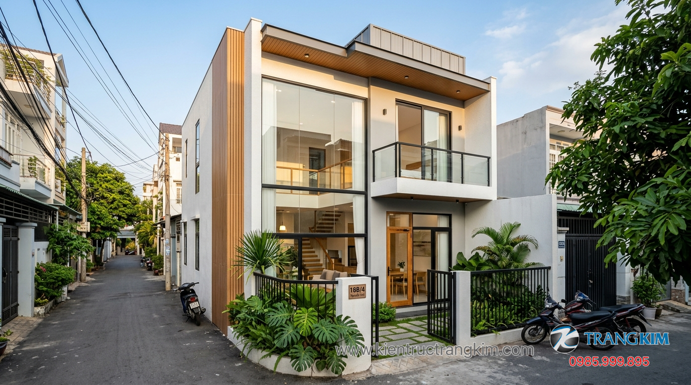 Quy trình thiết kế và thi công nhà gác lửng 1 Ảnh minh hoạ: Mẫu nhà gác lửng 2 phòng ngủ hiện đại