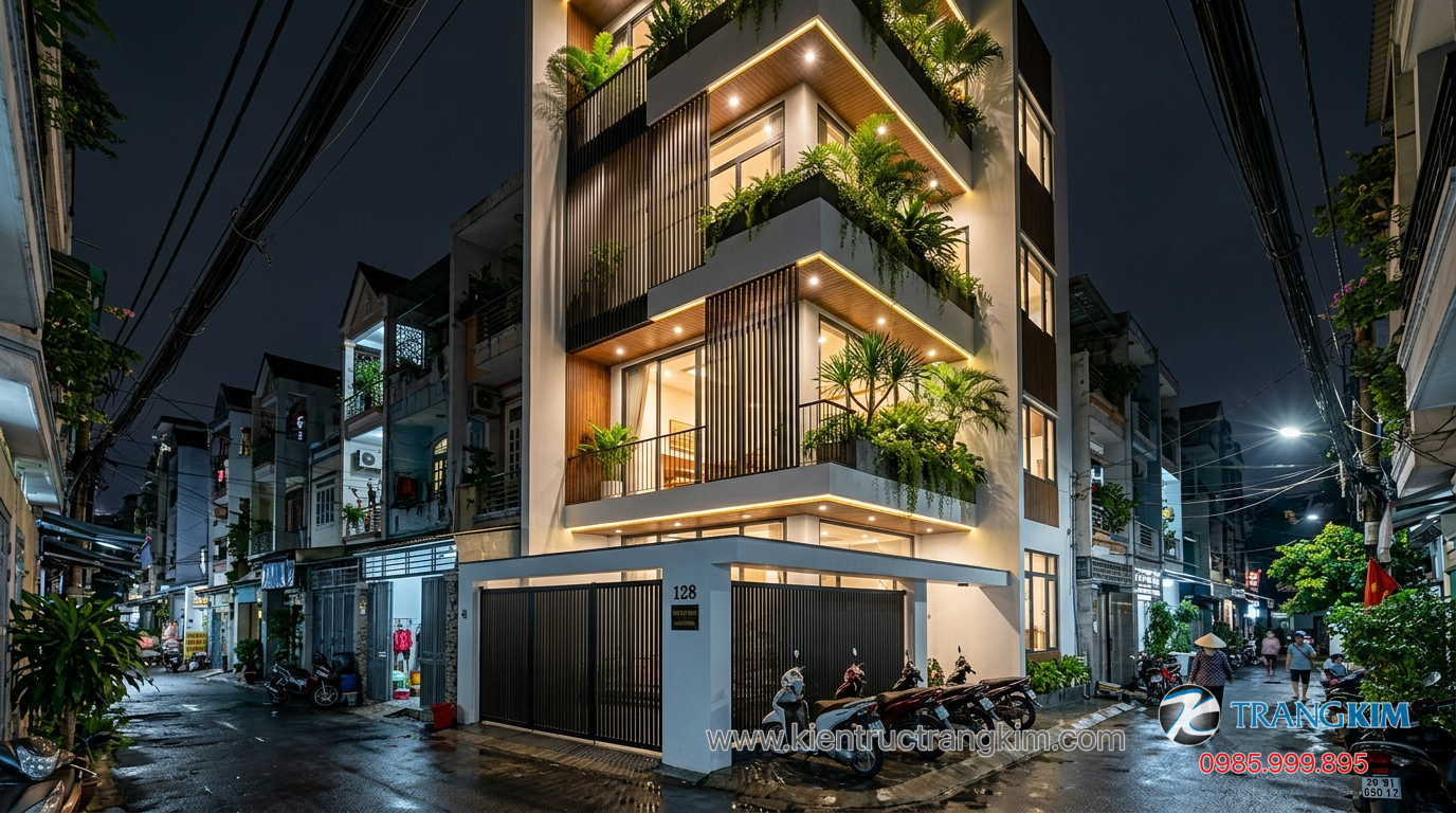 Ảnh minh hoạ: Mẫu nhà phố 7x15m thiết kế hiện đại