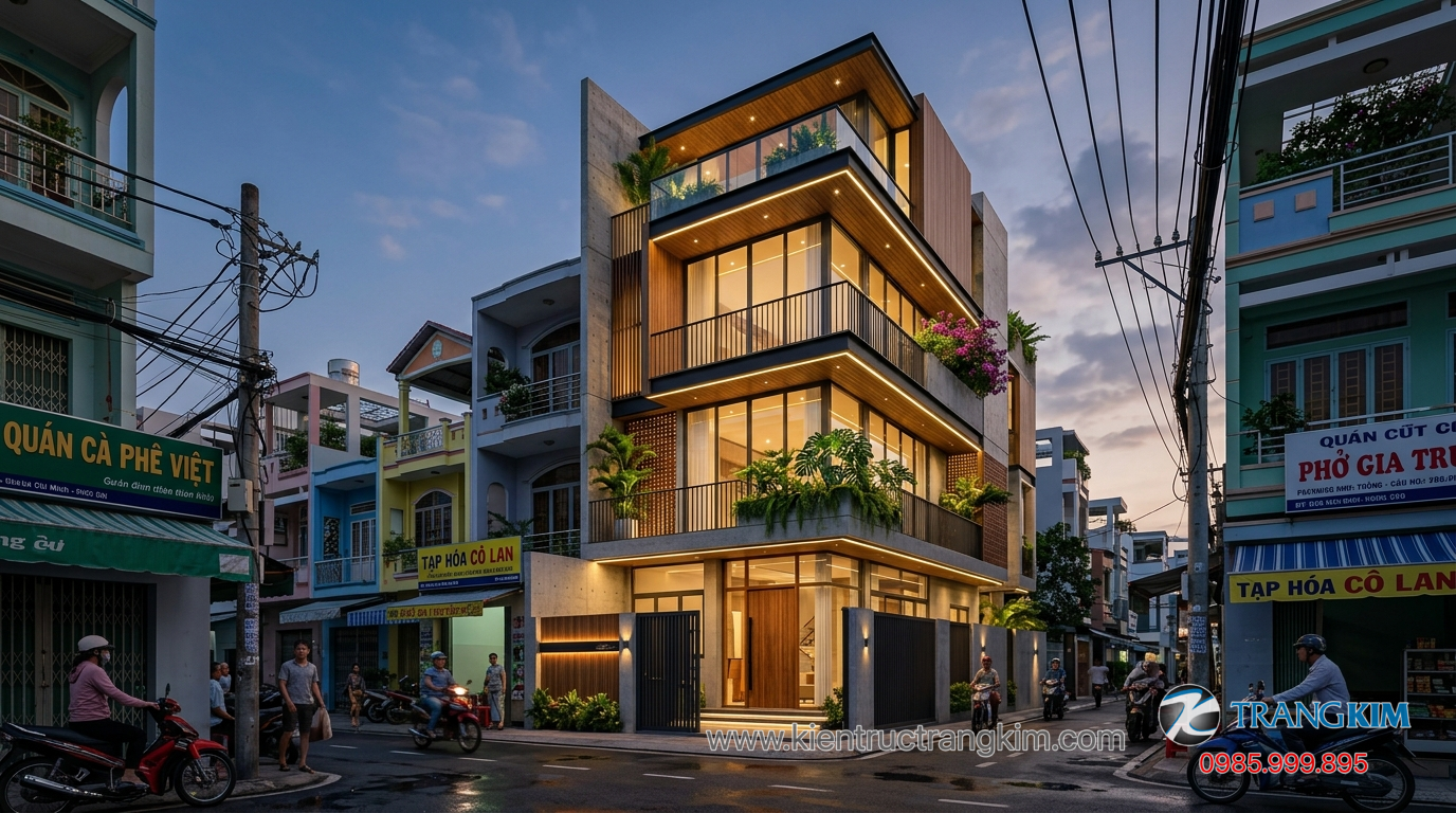 Những đặc điểm của nhà phố hiện đại trong đô thị 1 Ảnh minh hoạ: mẫu nhà phố hiện đại mặt tiền đẹp