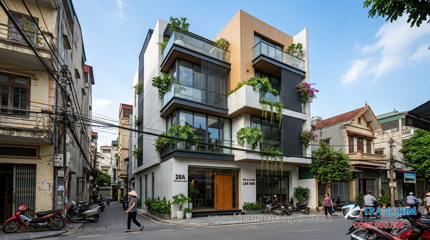 Vai trò của đơn vị thiết kế kiến trúc chuyên nghiệp 1 Ảnh minh hoạ: mẫu nhà phố hiện đại thực tế