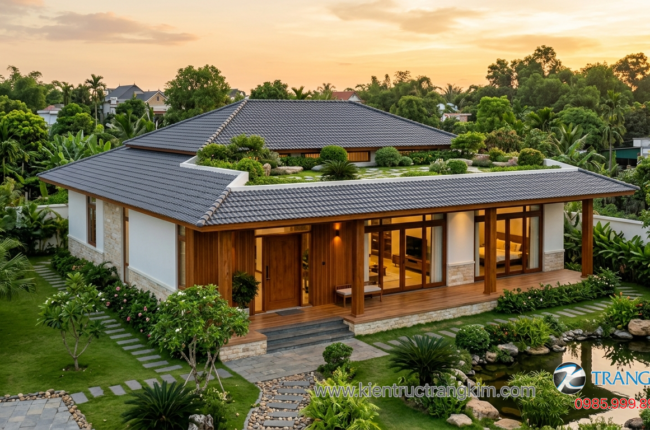 Chi phí xây nhà vườn 1 tầng mới nhất và cách tính chi tiết