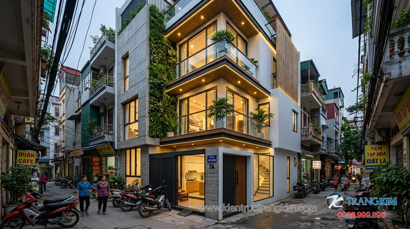 Ảnh minh hoạ: Mẫu thiết kế nhà phố 6x20m hiện đại tại đô thị