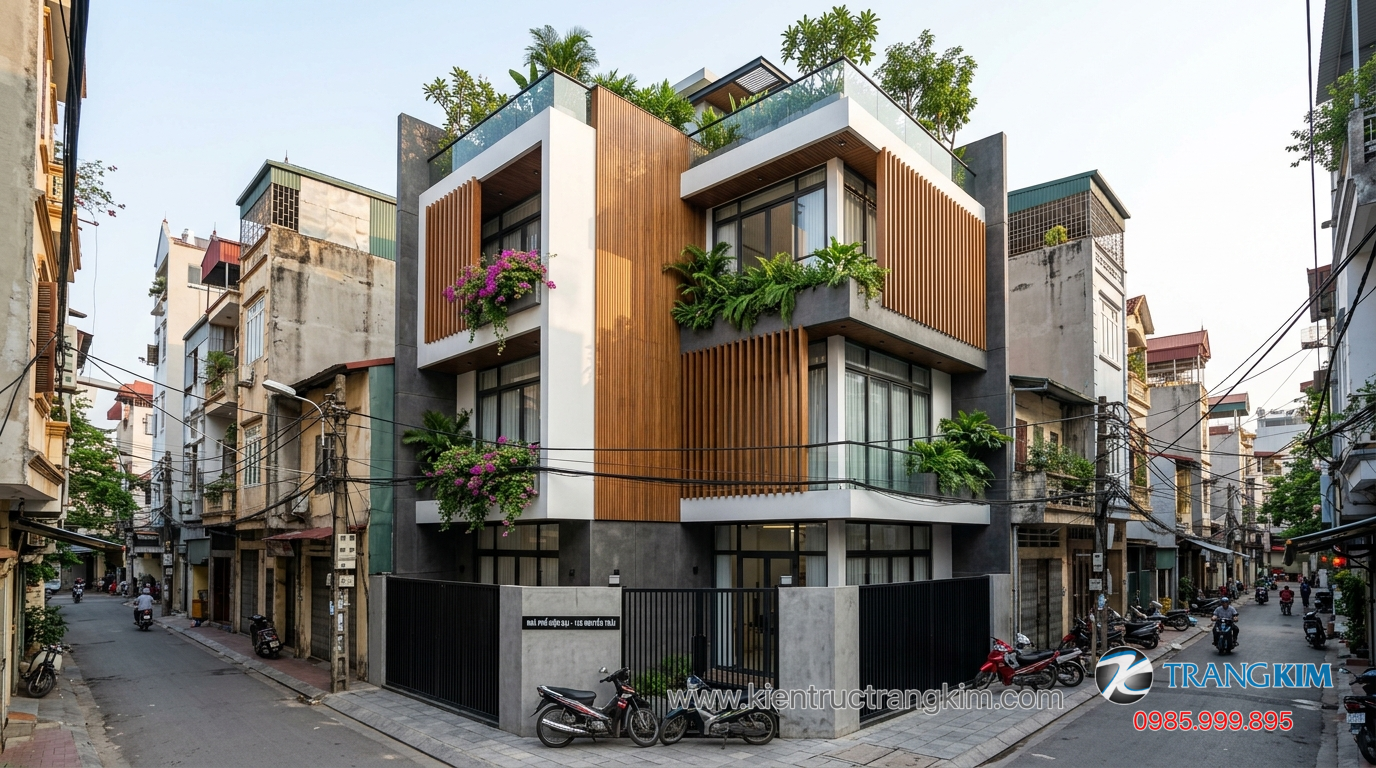 Ảnh minh hoạ: Mẫu thiết kế nhà phố 7x15m hiện đại