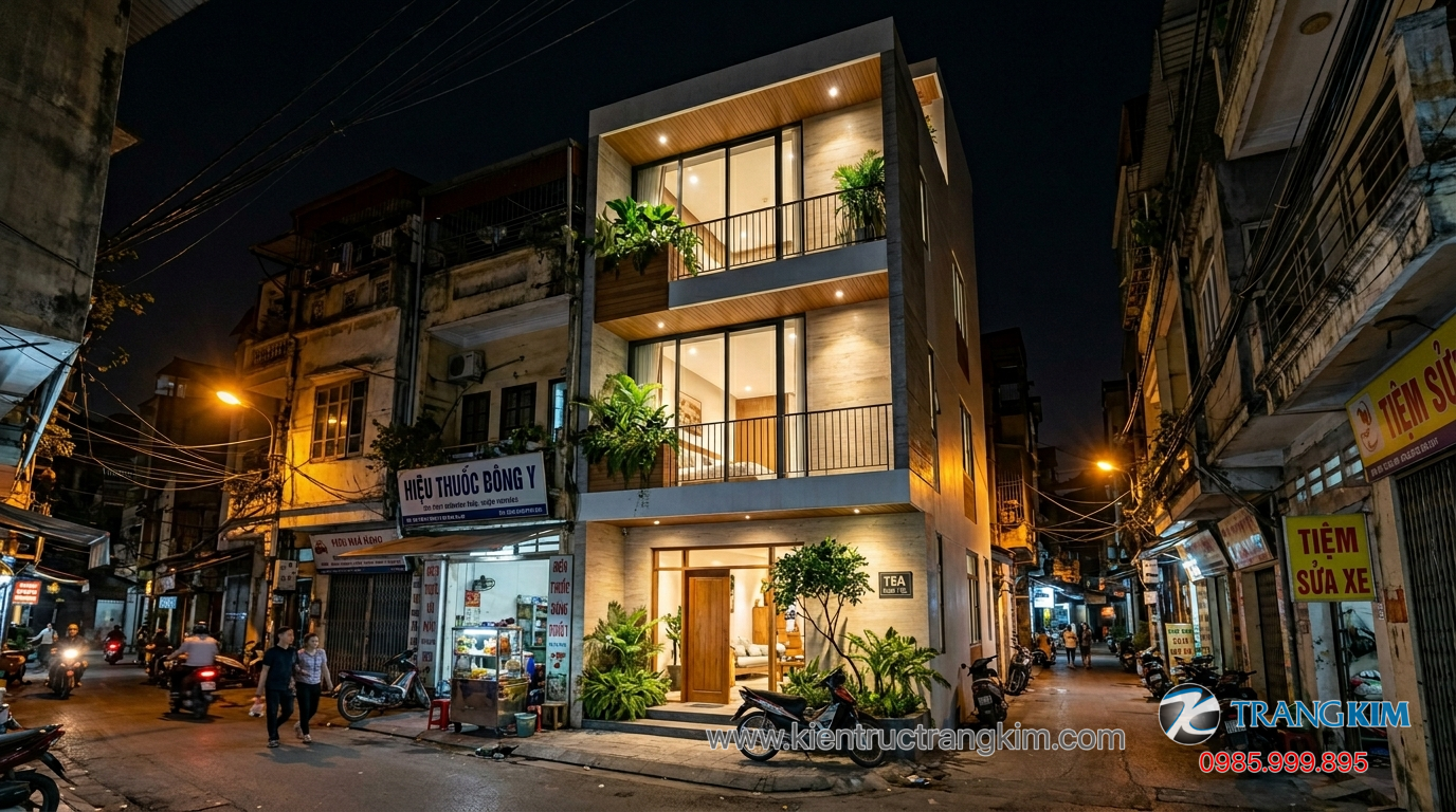 Ảnh minh hoạ: Nhà phố hiện đại kích thước 5x13m tại Việt Nam