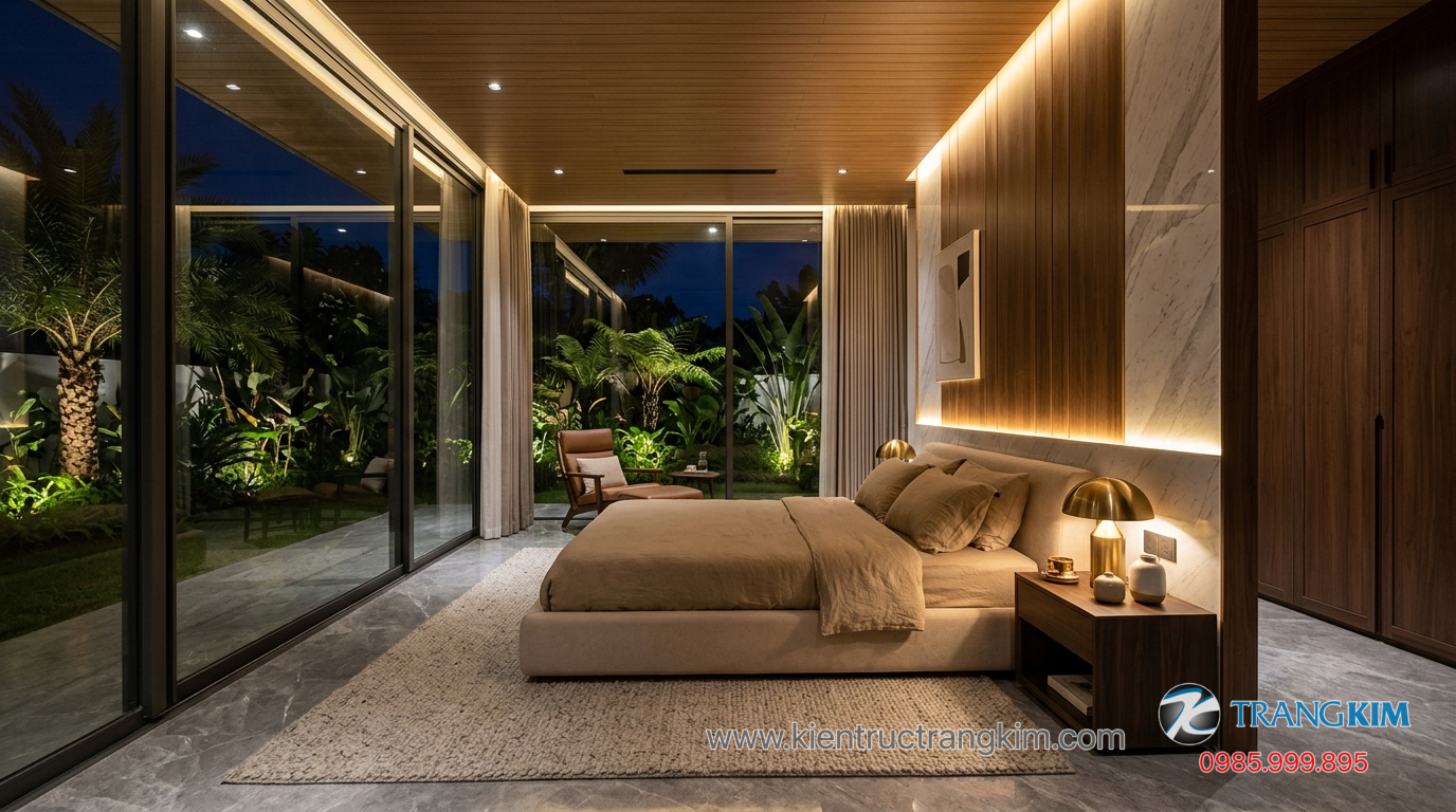 Ảnh minh hoạ: Phòng ngủ biệt thự với thiết kế nội thất hiện đại