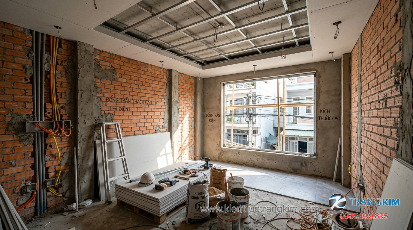 Tổng chi phí dự kiến theo từng mức đầu tư 1 Ảnh minh hoạ: thi công phòng ngủ 15m2 trong nhà ở dân dụng