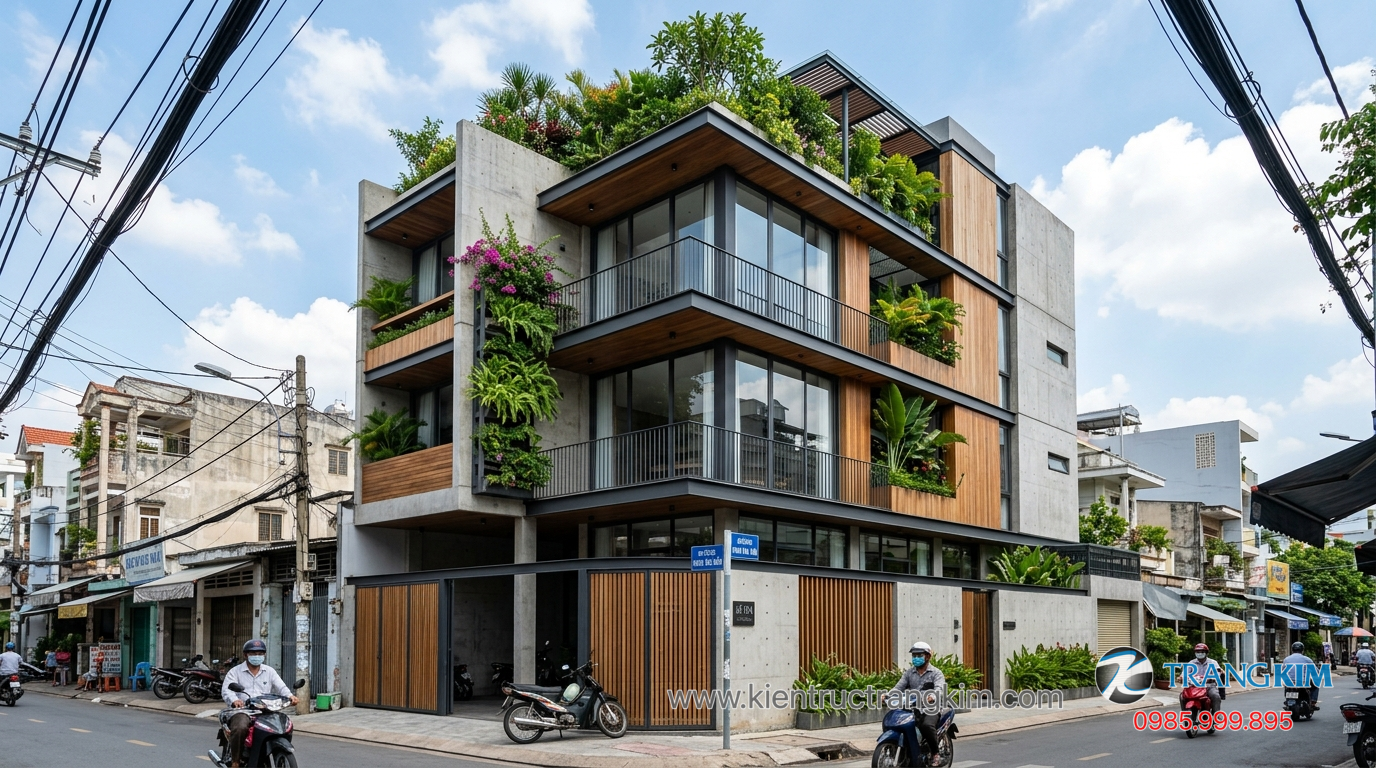 Xu hướng thiết kế nhà vườn hiện đại hiện nay 1 Ảnh minh hoạ: thiết kế nhà 8x15m hiện đại