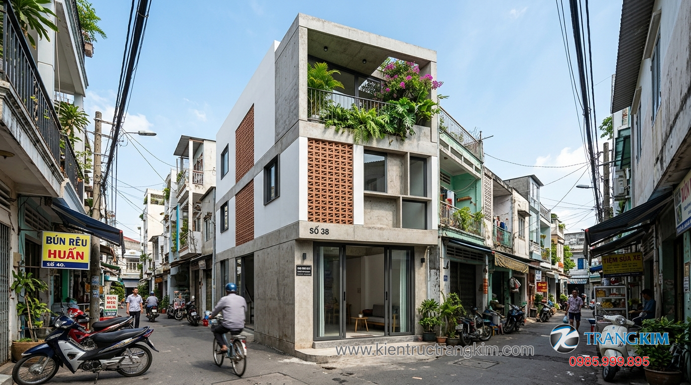 Lựa chọn vật liệu xây dựng hợp lý 1 Ảnh minh hoạ: Thiết kế nhà chi phí thấp tối ưu công năng