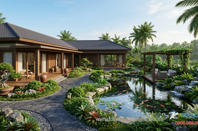Biệt thự vườn 1 tầng đẹp – xu hướng nghỉ dưỡng hiện đại