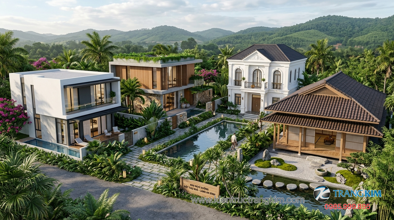 Ảnh minh hoạ: Tổng hợp các mẫu biệt thự mini tham khảo từ nhiều phong cách khác nhau