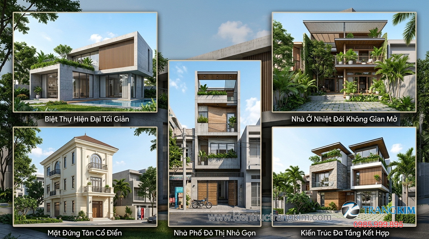 Vì sao nhiều mẫu nhà trên internet không phù hợp thực tế 1 Ảnh minh hoạ: Tổng hợp các mẫu nhà đẹp 2021 theo nhiều phong cách kiến trúc
