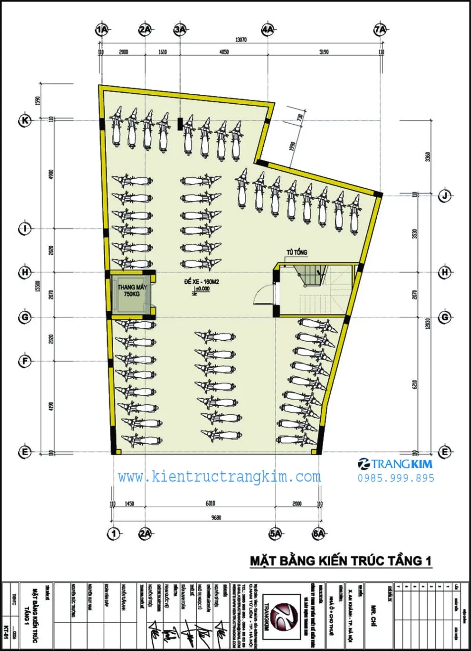 Mặt bằng thiết kế tầng 1 1