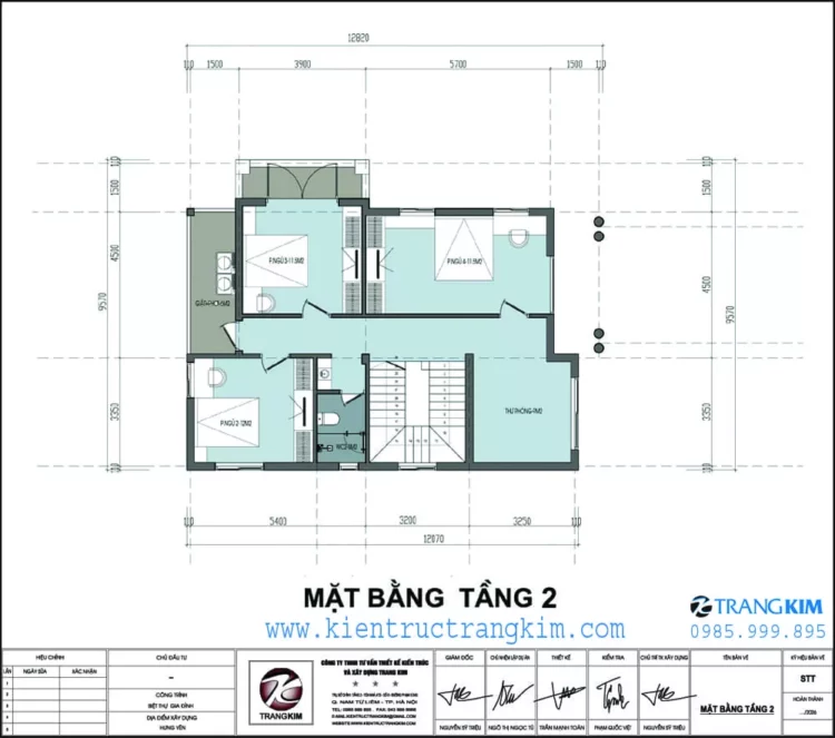 Mặt bằng thiết kế tầng 2 1 Mặt bằng thiết kế tầng 2 1