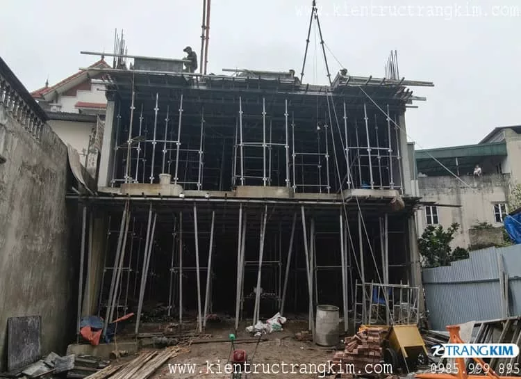 Hình ảnh thi công sàn hộp vượt nhịp 9m tại An Khánh 5