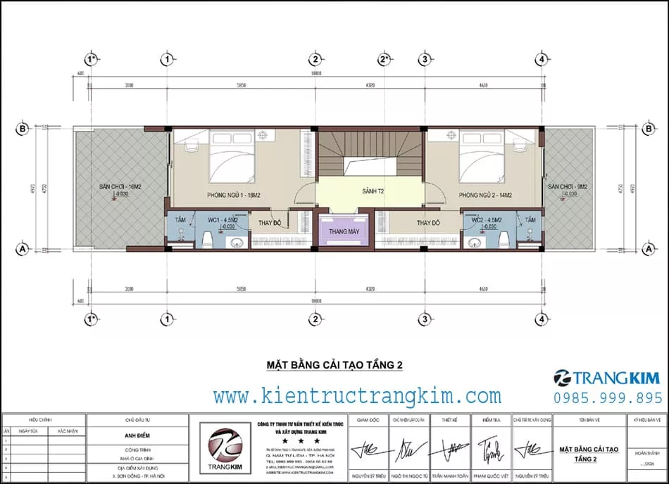 Mặt bằng cải tạo tầng 2 1 Mặt bằng cải tạo tầng 2 1