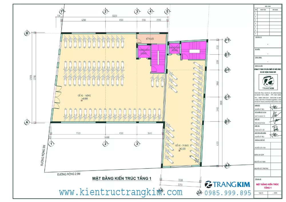 5.1. Tổ chức lối xe và vị trí đỗ 1